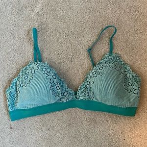 Aerie Turquoise Lace Bralette